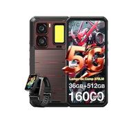 WP300 Smartphone Robuste 36Go 512Go 6.8" 16000mAh 108MP Rouge