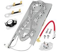 Wp3387747 3387747 Élément chauffant de rechange pour sèche-linge Whirlpool WP3387747 par Romalon avec 279816 et 3392519 Fusible thermique pour sèche-linge Remplace AP6008281 PS117416