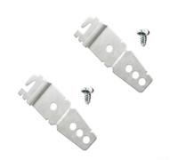 WP8269145 Lot de 2 clips de montage sous comptoir pour lave-vaisselle - Kit de fixation en acier robuste pour surfaces solides compatibles avec la plupart des modèles intégrés de 61 cm