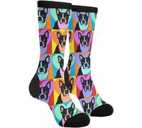 Wpamlrta Chaussettes décontractuelles style écossais Clan Tartan Buffalo Plaid (2) Chaussettes amusantes fantaisistes montantes pour hommes et femmes, Taille unique