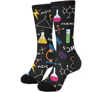 Wpamlrta Chaussettes fantaisie fantaisie pour la science, la chimie, la biologie et la physique, Chimie Biologie Physique Motif, taille unique