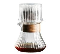 WPBXQKWAY Pour Over Coffee Maker, Drip Cold Brew Coffee Maker, with 50 Pcs Paper Filter, Glass Carafe, Drip Rate Adjustable, for Home Café Restaurant Camping