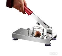 WPBXQKWAY Upgrade Stainless Steel Chestnut Cutter Tool, Chestnut Notching Machine, Adjustable Opening Depth, Cross-Toothed Serrations for Quick Opening, Chestnuts Fall Off Automatically,Nut Cracker