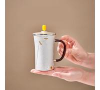 WPBXQKWAY Water cup, 999 Sterling Silver Water Cup, 999 sterling silver teacup handmade slender waist drinking(203g)