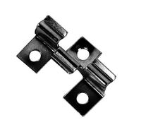 WPC Clip Lot de 100 clips de fixation pour terrasse en acier inoxydable - Zone de serrage 4/5/6/7 mm (6 mm - Noir)