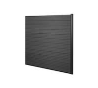 Wpc Pare-Vue Sarthe, Abat-Vent, Poteau En Aluminium Élément D'extension, 1,85m Anthracite Gris