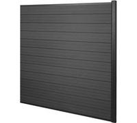 WPC pare-vue Sarthe, poteau en aluminium élément d'extension, 1,85m anthracite