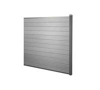 Wpc Pare-Vue Sarthe, Abat-Vent, Poteau En Wpc Élément D'élargissement, 1,88m Gris Gris