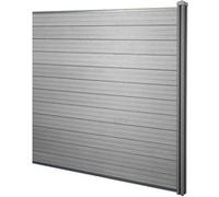 Wpc Pare-Vue Sarthe, Abat-Vent, Poteau En Wpc Élément D'élargissement, 1,88m Gris Gris