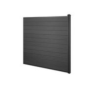 WPC pare-vue Sarthe, poteau en WPC élément d'extension, 1,88m anthracite