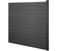 Wpc Pare-Vue Sarthe, Abat-Vent, Poteau En Wpc Élément D'extension, 1,88m Anthracite Gris