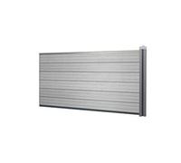 Wpc Pare-Vue Sarthe, Abat-Vent, Poteau En Wpc Élément D'extension Bas, 1,88m Gris Gris
