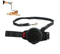 WPCASE Laisse Enrouleur Rétractable pour Gros Chien - Style Poignet, Ceinture De Traction Antidéflagrante, Automatique, Mains Libres - Noir