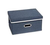 WPCASE Panier Tissu Panier De Rangement Paniers De Rangement Petit Panier De Rangement Boite Rangement Tissu Panier Rangement Tissu Grand Panier De Rangement Panier Tissu Rangement Boites Navy,l