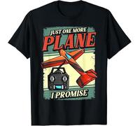 WPDJOCJH Just One More Plane I Promise Tshirt Men Black L