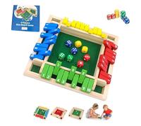 WPDUIODF Jeu De Société en Bois « Ferme La Boîte » avec Dés Et Cartes À Retourner, Stimulant La Réflexion Et L'intelligence, Idéal for Les Enfants, Les Adultes, La Famille Et Les Amis.(Colorful)