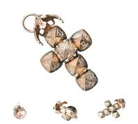 WPDUIODF Mini Pendentif Sphère Maçonnique Transformable, Mini Collier Boule Pliable Vintage, Design À Charnière avec Icônes, Bijoux Inspirés De La Franc-maçonnerie for Hommes Et Femmes(1pc)