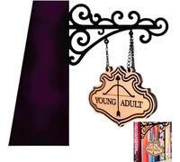 WPDUIODF Panneaux De Bibliothèque for Coin Lecture - Décoration Style Taverne, Séparateurs De Genre for Bibliothèque, Plaque De Lecture for Bibliothèque, Accessoires De Bibliothèque(B)