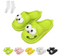 WPDUIODF Pantoufles À Baisers, Pantoufles Élégantes for Couples, for La Douche, La Plage Et La Piscine, Pantoufles 3D Mignonnes Et Amusantes, Claquettes D'intérieur Et D'extérieur(Green,36/37)