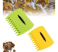 WPDUIODF Râteau De Ramassage Ergonomique 3 en 1 - Ramasse-Feuilles Et Herbe Facilement, Léger Et Durable, sans Se Pencher, Outil De Ramassage des Déchets, for Ramasser Les Feuilles(Yellow+Green)