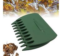 WPDUIODF Râteau De Ramassage Ergonomique 3 en 1 - Râteaux À Main Légers, Ramassage Facile des Feuilles Et De l'herbe sans Se Pencher, Outil De Ramassage des Feuilles for Le Jardinage(Dark Green)