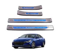 WpecM 4 PièCes Bande De Seuil De Porte De Voiture pour Hyundai Elantra 2021, ImperméAble Protection Seuil De Porte De Voiture, Anti-Rayures Seuil Voiture Autocollant,E