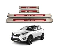 WpecM 4 PièCes Bande De Seuil De Porte De Voiture pour Hyundai ix25 2019-2021, ImperméAble Protection Seuil De Porte De Voiture, Anti-Rayures Seuil Voiture Autocollant,C