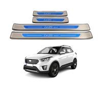 WpecM 4 PièCes Bande De Seuil De Porte De Voiture pour Hyundai ix25 2019-2021, ImperméAble Protection Seuil De Porte De Voiture, Anti-Rayures Seuil Voiture Autocollant,E