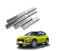 WpecM 4 PièCes Bande De Seuil De Porte De Voiture pour Mazda CX-5 2013-2016, ImperméAble Protection Seuil De Porte De Voiture, Anti-Rayures Seuil Voiture Autocollant