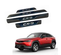WpecM 4 PièCes Bande De Seuil De Porte De Voiture pour Mazda CX-9 2007-2023 2024 2025, ImperméAble Protection Seuil De Porte De Voiture, Anti-Rayures Seuil Voiture Autocollant,C