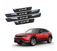 WpecM 4 PièCes Bande De Seuil De Porte De Voiture pour Mazda CX-9 2007-2023 2024 2025, ImperméAble Protection Seuil De Porte De Voiture, Anti-Rayures Seuil Voiture Autocollant,B
