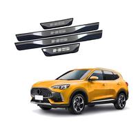 WpecM 4 PièCes Bande De Seuil De Porte De Voiture pour MG HS 2018-2023 2024 2025, ImperméAble Protection Seuil De Porte De Voiture, Anti-Rayures Seuil Voiture Autocollant,A