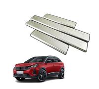 WpecM 4 PièCes Bande De Seuil De Porte De Voiture pour Peugeot 4008 2016, ImperméAble Protection Seuil De Porte De Voiture, Anti-Rayures Seuil Voiture Autocollant