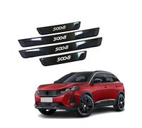 WpecM 4 PièCes Bande De Seuil De Porte De Voiture pour Peugeot 5008 2009-2023 2024 2025, ImperméAble Protection Seuil De Porte De Voiture, Anti-Rayures Seuil Voiture Autocollant,B