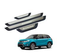 WpecM 4 PièCes Bande De Seuil De Porte De Voiture pour Suzuki S-Cross 2014-2023 2024 2025, ImperméAble Protection Seuil De Porte De Voiture, Anti-Rayures Seuil Voiture Autocollant,A