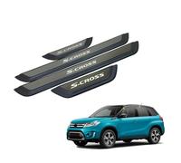 WpecM 4 PièCes Bande De Seuil De Porte De Voiture pour Suzuki S-Cross 2014-2023 2024 2025, ImperméAble Protection Seuil De Porte De Voiture, Anti-Rayures Seuil Voiture Autocollant,C