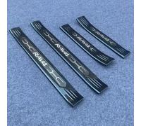 WpecM 4 PièCes Bande De Seuil De Porte De Voiture pour Toyo-TA RAV4 2018-2022, ImperméAble Protection Seuil De Porte De Voiture, Anti-Rayures Seuil Voiture Autocollant,D