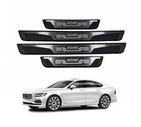 WpecM 4 PièCes Bande De Seuil De Porte De Voiture pour Volvo XC40 2009-2023 2024 2025, ImperméAble Protection Seuil De Porte De Voiture, Anti-Rayures Seuil Voiture Autocollant,A