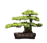 wpenshiDM125 Bonsaï de pin Bienvenue Artificiel, Fausse décoration Salon, Plante d'intérieur, Simulation d'aménagement paysager d'arbre Arbre décoratif Artificiel