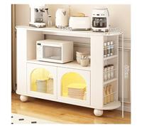 wpenshiDM125 Buffet de Rangement de Cuisine Buffet de Salle à Manger Contre Le Mur, étagères de Buffet de Maison, Salon, Cuisine, Armoire de Rangement, Armoire de Seau Buffet(100x30x80cm)