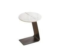 wpenshiDM125 Table Basse Table d'appoint de canapé Moderne et Minimaliste, Petite Table à thé Ronde, Gain Place, Salon, Chambre Coucher, Balcon Table de Salon(Blanc)