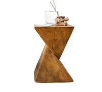 wpenshiDM125 Table Basse Table d'appoint Rustique de Ferme, tabourets Table, pièce, Tabouret Bord, Nuit for Salon, Chambre à Coucher, Patio Table de Salon