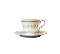 wpenshiDM125 Tasse à café Tasse à thé en céramique fleur tasse à café domestique thé de l'après-midi tasse à thé noir tasse à café et ensemble de soucoupe Tasse à thé en céramique(Green)