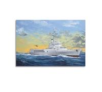 WPHSFX Poster vintage de bataille navale d'hélicoptère et Jeanne D'Arc - Impression sur toile murale moderne pour chambre à coucher - 60 x 90 cm