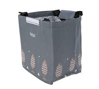 WPKD BLUEIY 1 boîte de rangement alimentaire rectangulaire bleue pour réfrigérateur de cuisine, sac à déjeuner isotherme, sac fourre-tout portable pour camping, réutilisable, gris foncé
