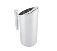 WPKD BLUEIY 1L Pichet à Eau en Acier Inoxydable avec Couvercle,Pichet Eau avec Bac à Glaçons,Pichet à Eau,pour Contenir de l'Eau et du Thé Glacé