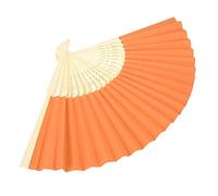 WPKD BLUEIY 5pcs Éventails Pliants, Éventail à Main en Papier de Bois de Couleur Pure DIY Éventail Pliant à Main Été Chaud Jour Pliable Éventail Photographie de Mariage Accessoire de Fête