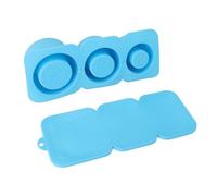 WPKD BLUEIY Bac à glaçons pour gobelet, glaçons en silicone en 3 tailles, passe au lave-vaisselle, facile à démouler, convient aux tasses de 887,5 g et 1,2 l, bleu, idéal pour le jus et le whisky