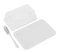 WPKD BLUEIY Boîte à beurre rectangulaire avec couvercle, boîte de rangement portable pour la cuisine, support de beurre blanc, cuisine