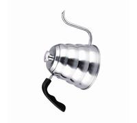 WPKD BLUEIY Bouilloire à café de 700 ml, en acier inoxydable 304 avec col de cygne et poignée en bois, long bec, or rose, idéale pour verser le café, usage domestique